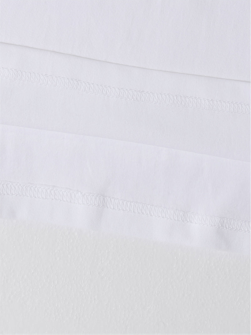 Herre T-skjorte i tung 100 % bomull – Slim fit trening