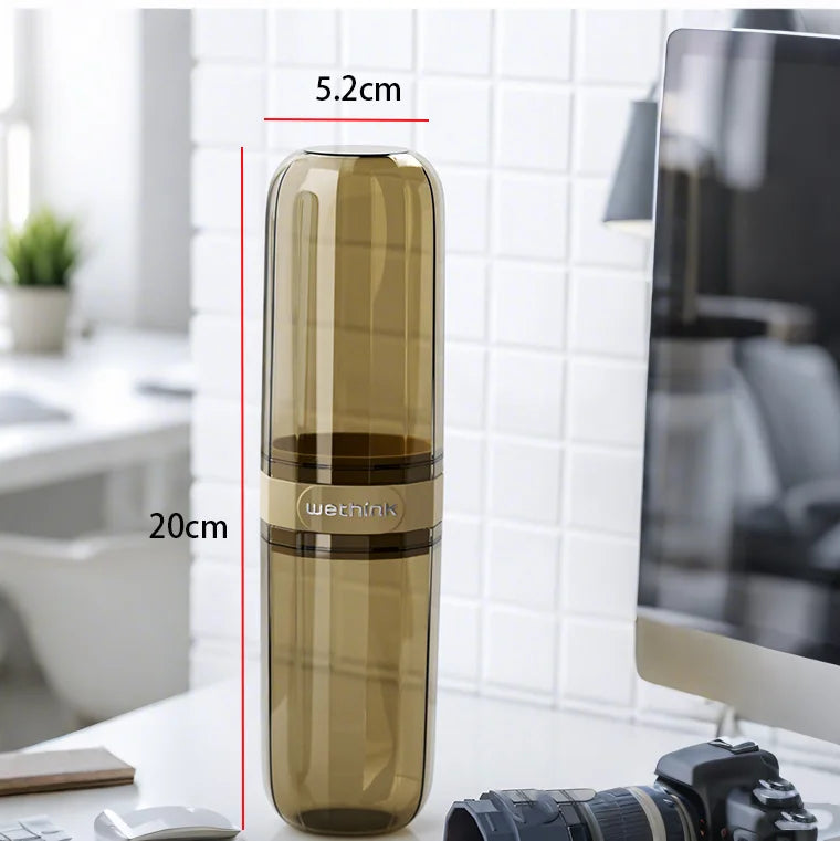 Bærbart Etui for Tannbørste og Tannkrem – Reise- og Campingboks som Beskytter mot Skitt og Skade