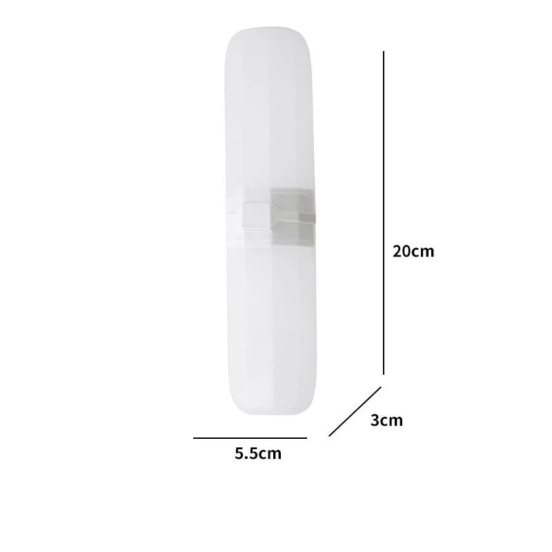 Bærbart Etui for Tannbørste og Tannkrem – Reise- og Campingboks som Beskytter mot Skitt og Skade