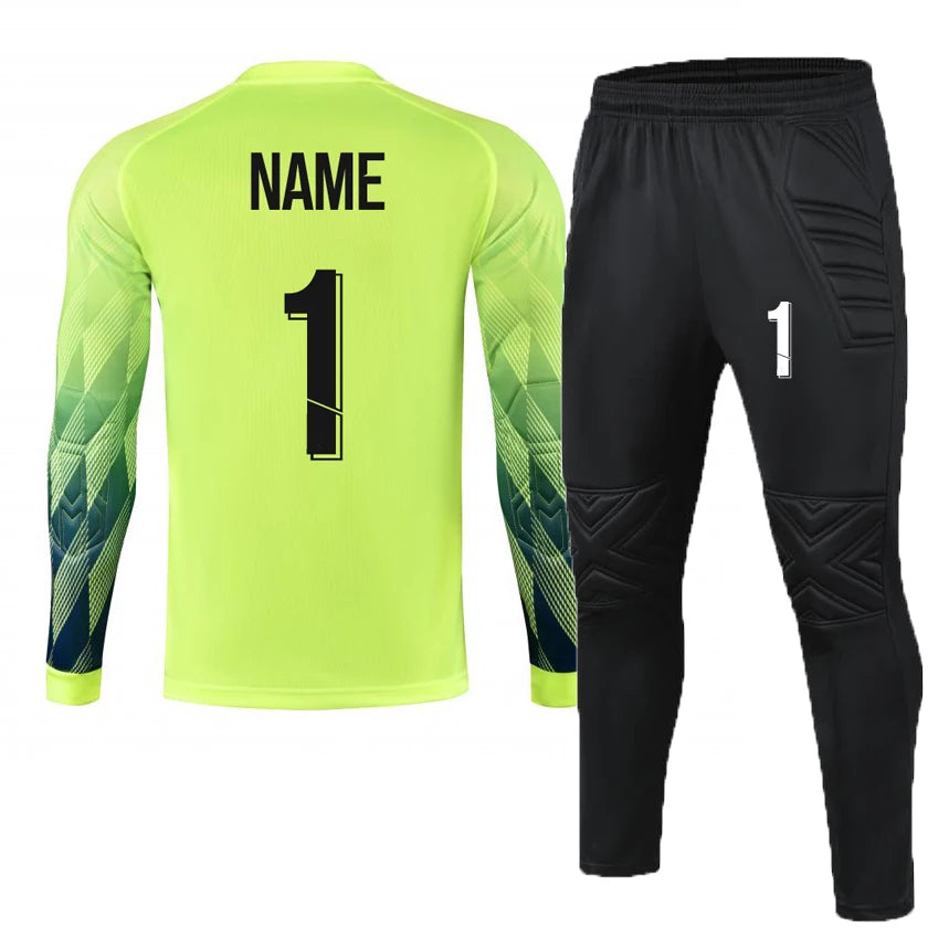 Tilpasset Keeperdrakt – Langermet Fotballsett for Menn og Barn