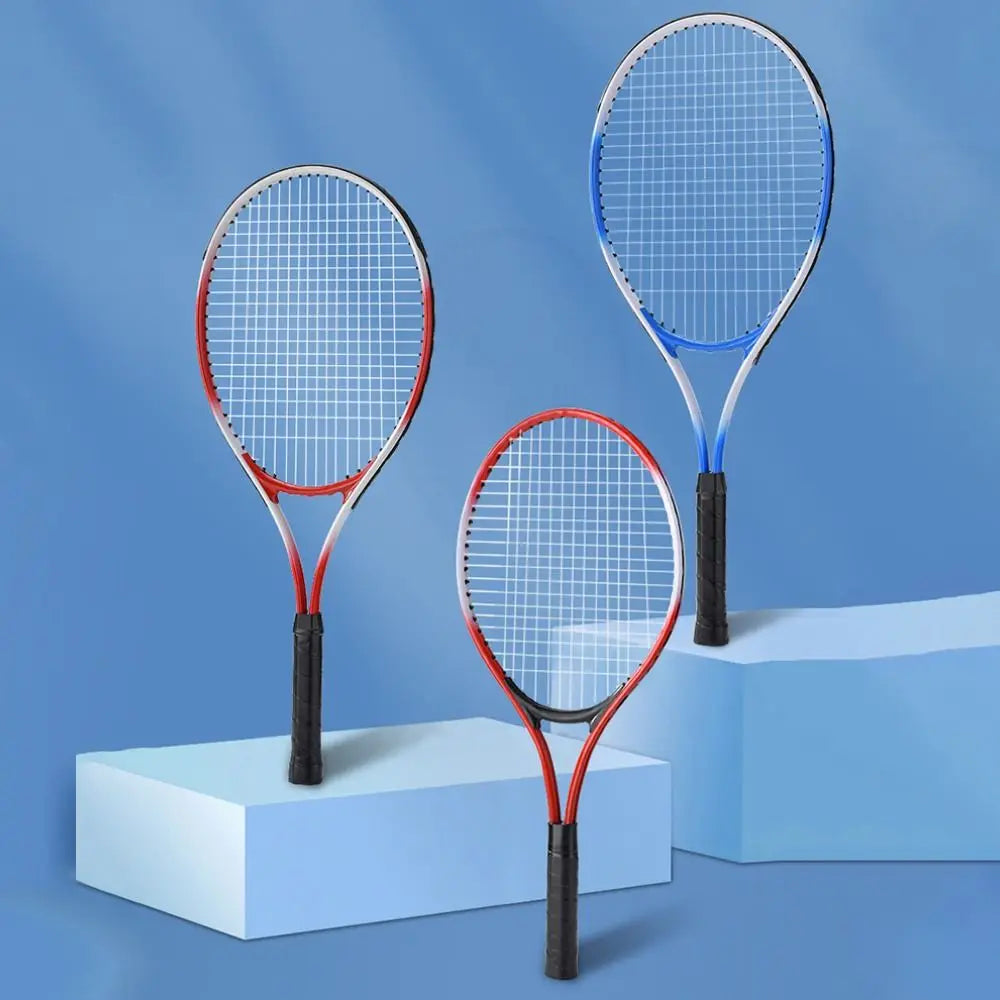Rød og Blå Tennisracket for Barn – Treningsracket for Nybegynnere | Interaktiv og støtdempende