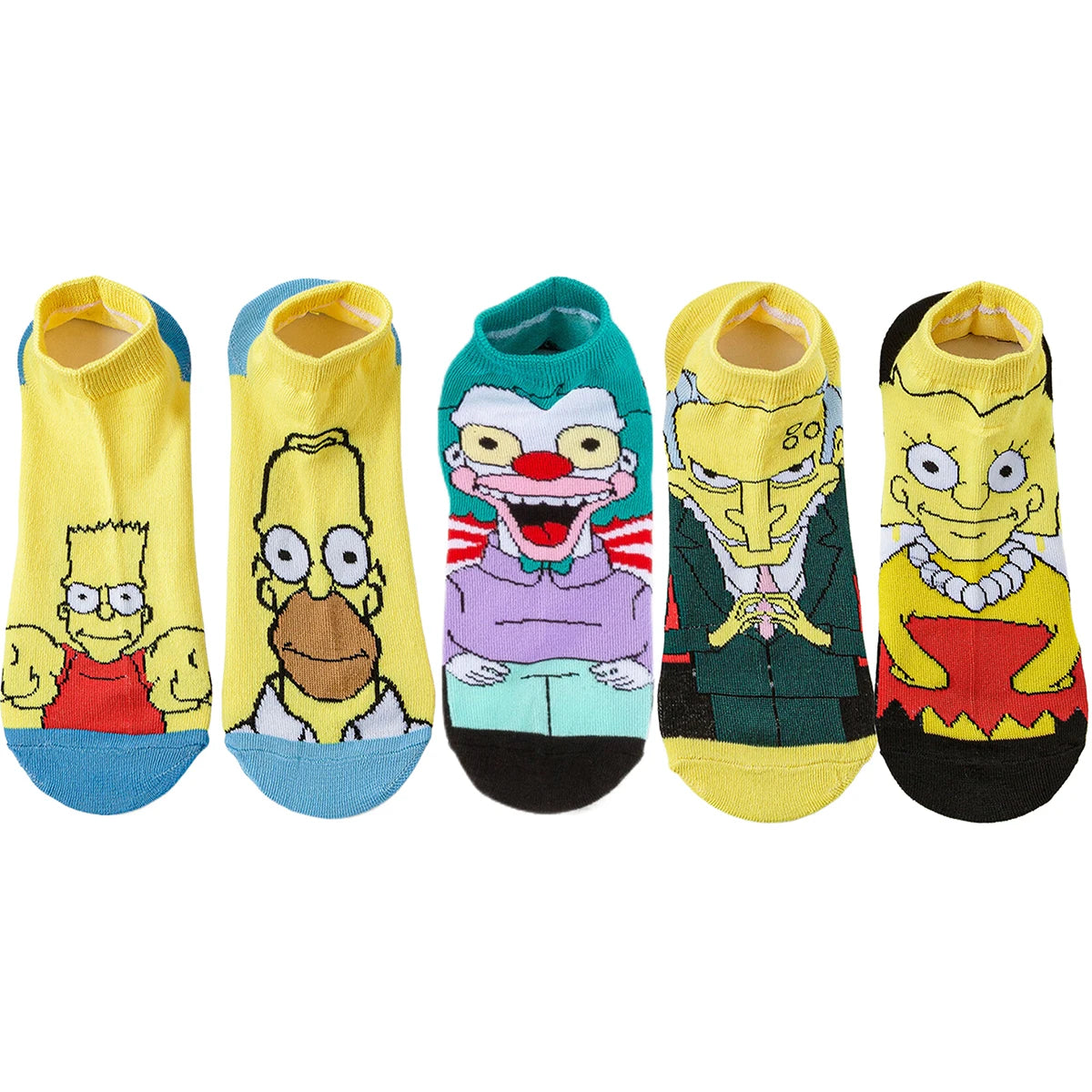 5/10 Par Disney & Anime Crew Sokkepakke – Unisex Streetwear med Humor og Stil