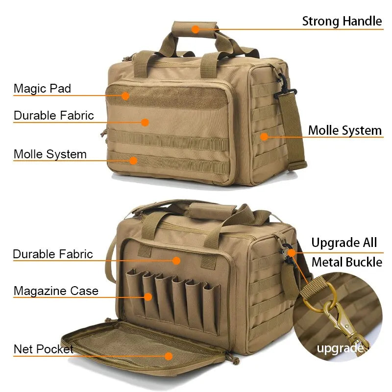 Taktisk Oppbevaringsbag med MOLLE – Robust og allsidig skulderveske for våpen og utstyr