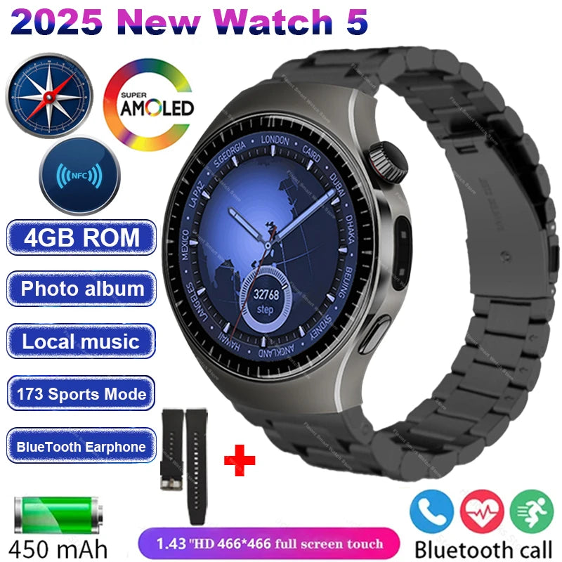 Huawei Watch 5 – Smartklokke 2025 med AMOLED-skjerm og helsefunksjoner