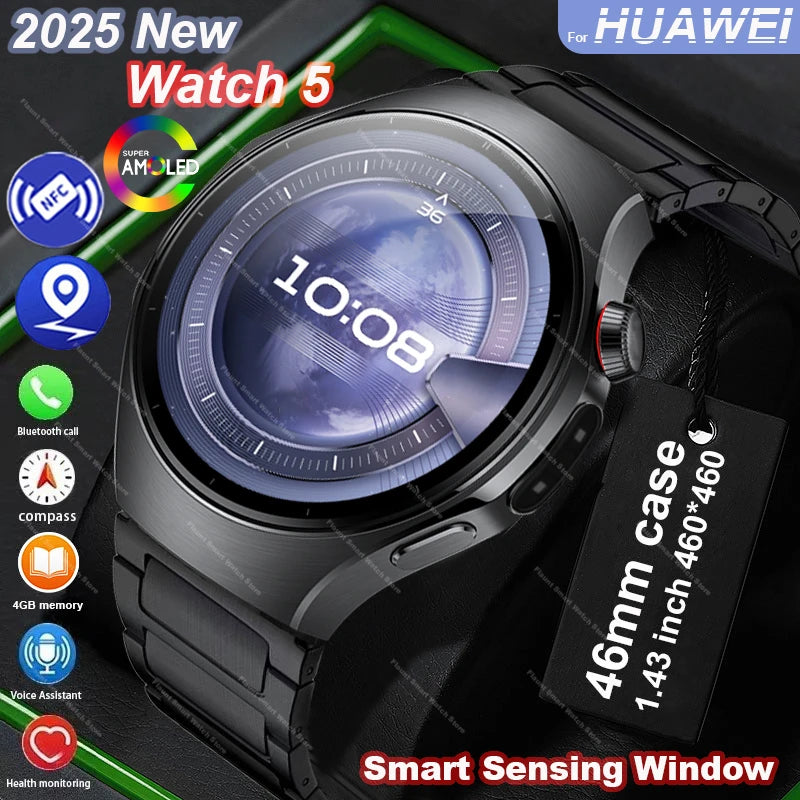 Huawei Watch 5 – Smartklokke 2025 med AMOLED-skjerm og helsefunksjoner