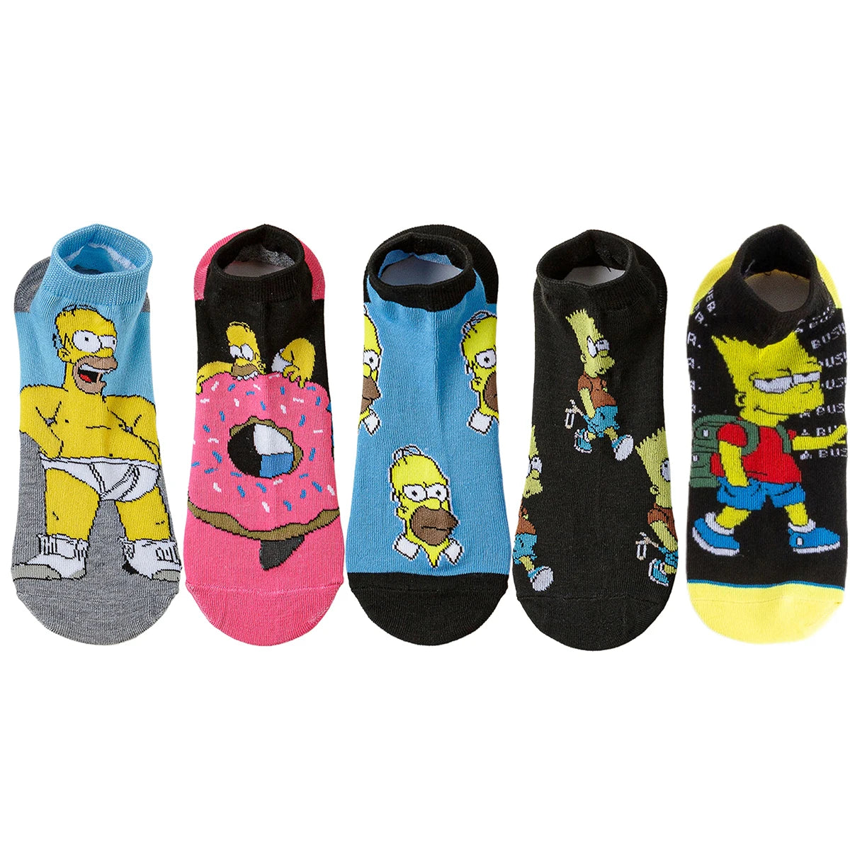 5/10 Par Disney & Anime Crew Sokkepakke – Unisex Streetwear med Humor og Stil