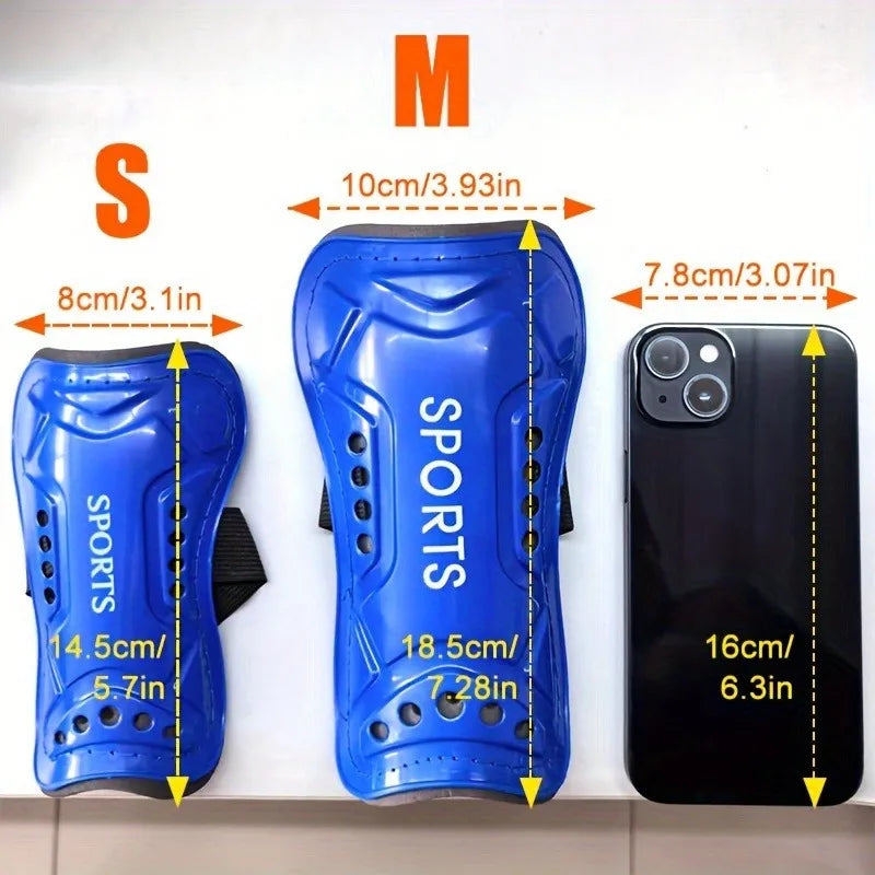 1 Par Fotball Leggbeskyttere med Støtabsorberende Leg Sleeves – Barn og Ungdom