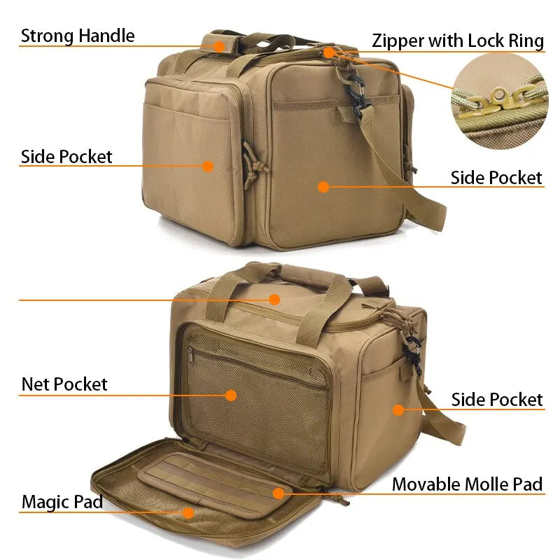 Taktisk Oppbevaringsbag med MOLLE – Robust og allsidig skulderveske for våpen og utstyr