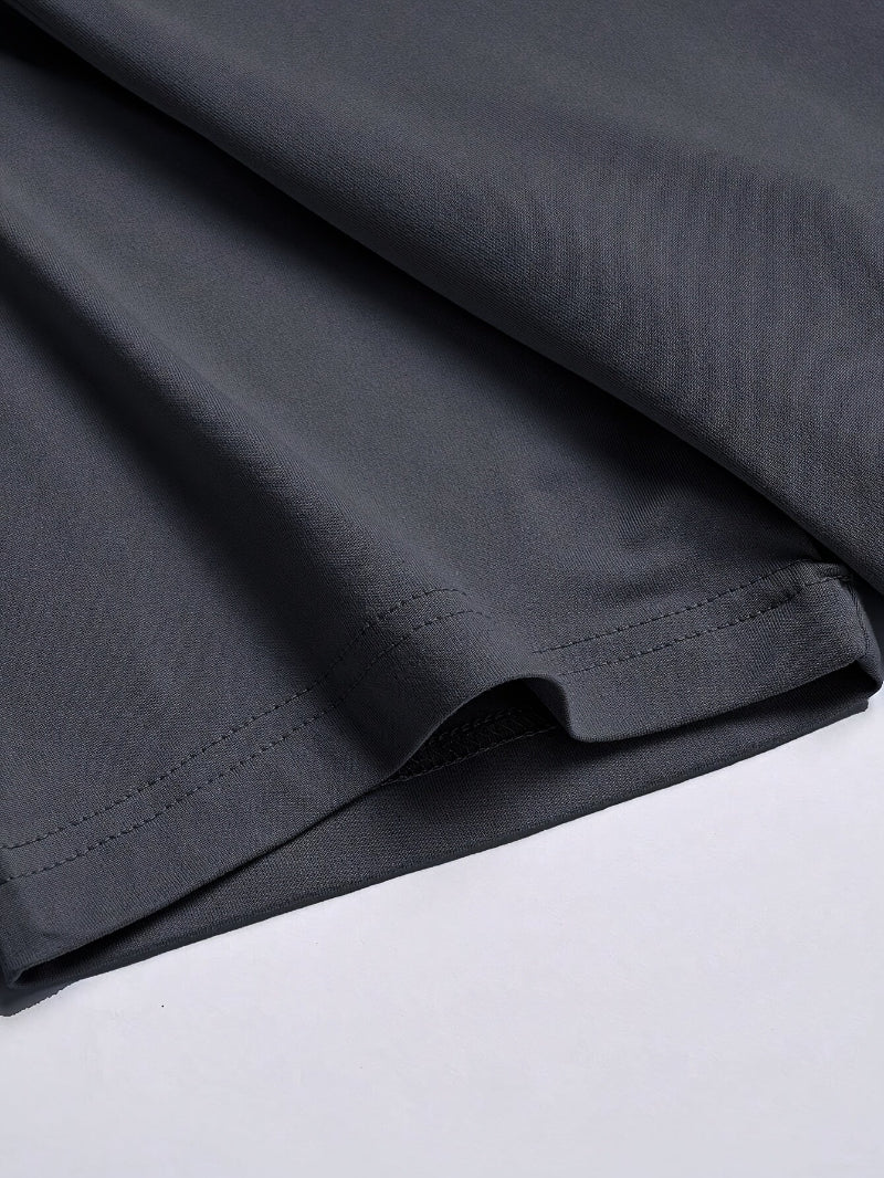 Herre T-skjorte i tung 100 % bomull – Slim fit trening