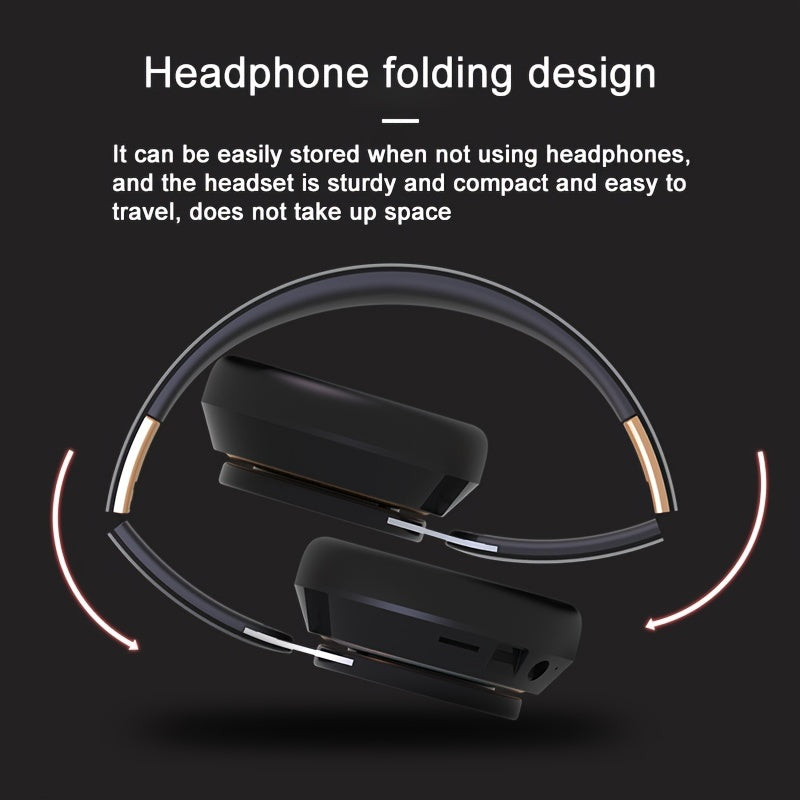 07S Trådløst Gaming Headset – Surroundlyd, Sammenleggbart Design og Kraftig Batteri
