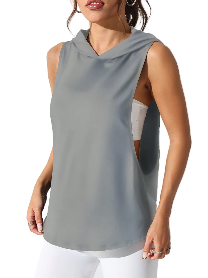 Dame sports vest med hurtigtørkende og pustende stoff