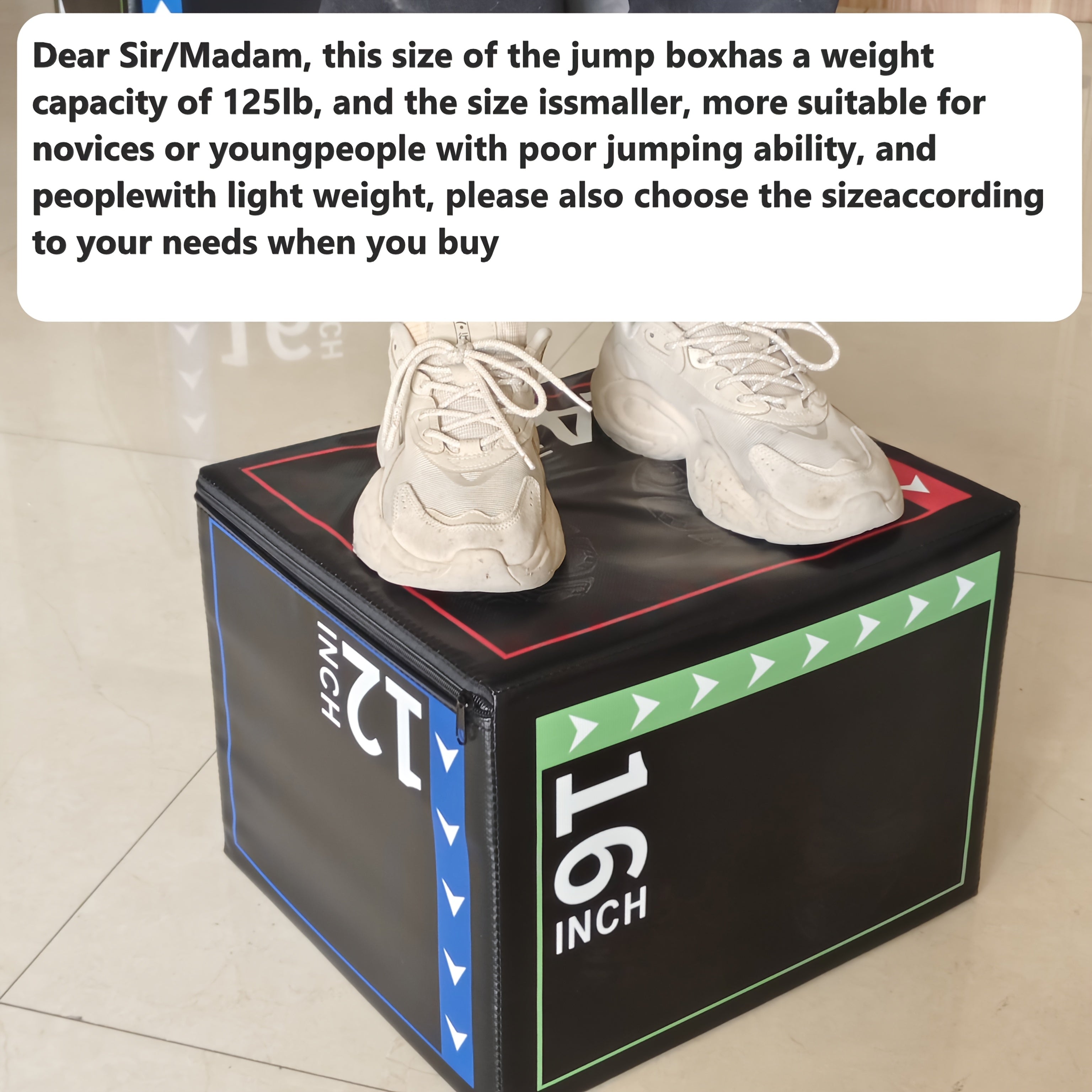 35.56cm Soft Fitness Jump Box - Multifunctional PVC-Wrapped Exercise Equipment with EPE Foam Insert, Black, Ideal for Home Workouts & Holiday Gifts (Christmas, New Year), Gym Accessories, Best for Christmas