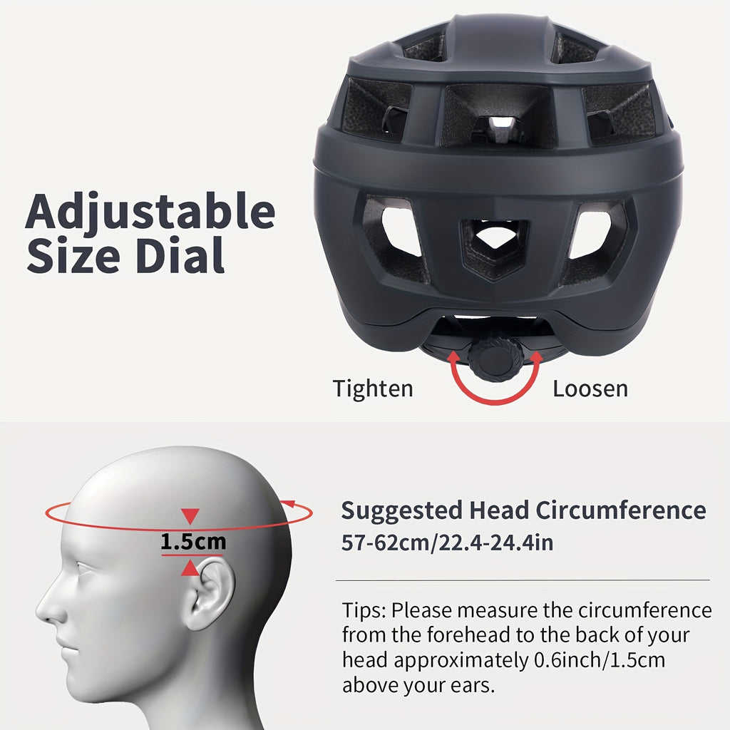 GTSBROS Unisex Sykkelhjelm med Solskjerm – Lett, Sikker og Komfortabel