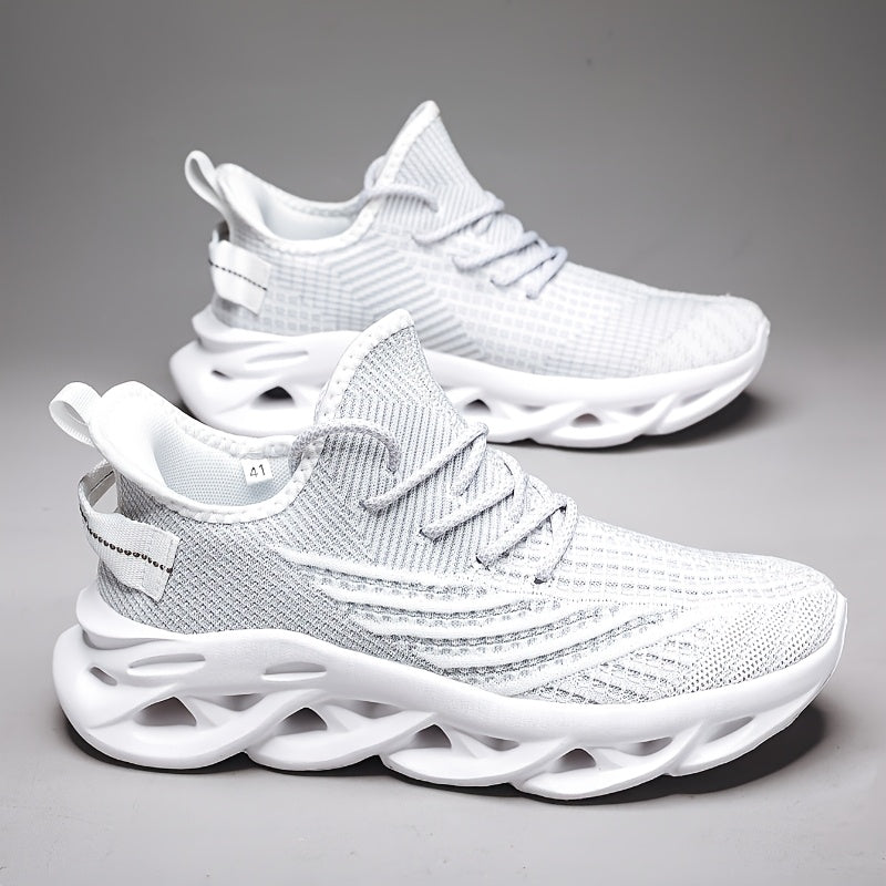 Dame Slip-On Treningssko – Pustende Stoff med Rosa Detaljer og EVA-såle