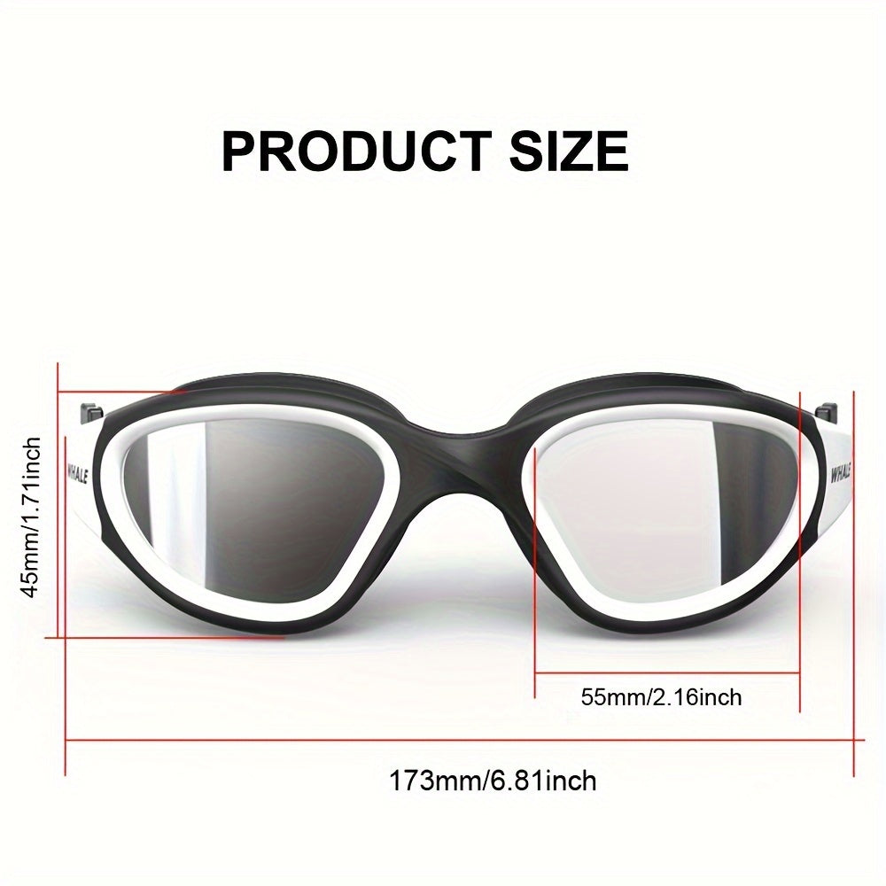 Profesjonelle Svømmebriller for Voksne – Polariserte Linser med Anti-dugg og Justerbar Komfort