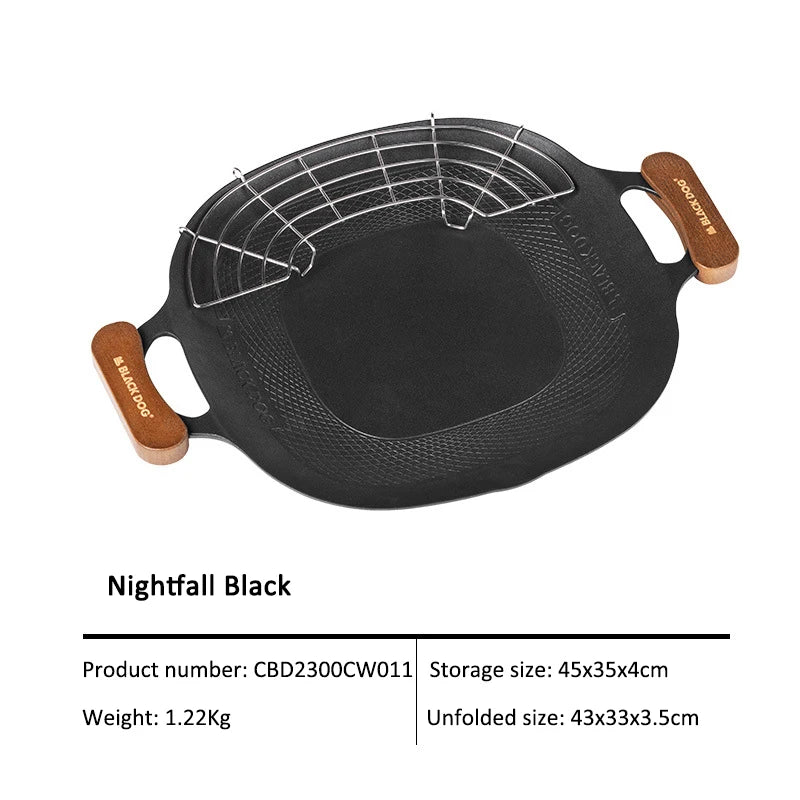 Black Dog Camping Grillbrett – Slitesterk Aluminium med Non-Stick Belegg