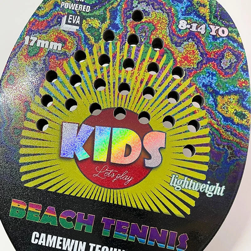 Strandtennisracket for barn 6–14 år – Lett og slitesterk nybegynnerracket med etui