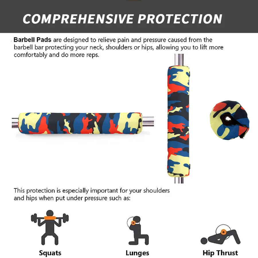 Tykk Skulder- og Nakkebeskytter for Stang – Komfortabel Skumpolstring for Knebøy og Vektløfting