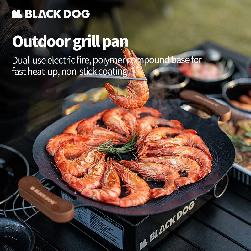 Black Dog Camping Grillbrett – Slitesterk Aluminium med Non-Stick Belegg