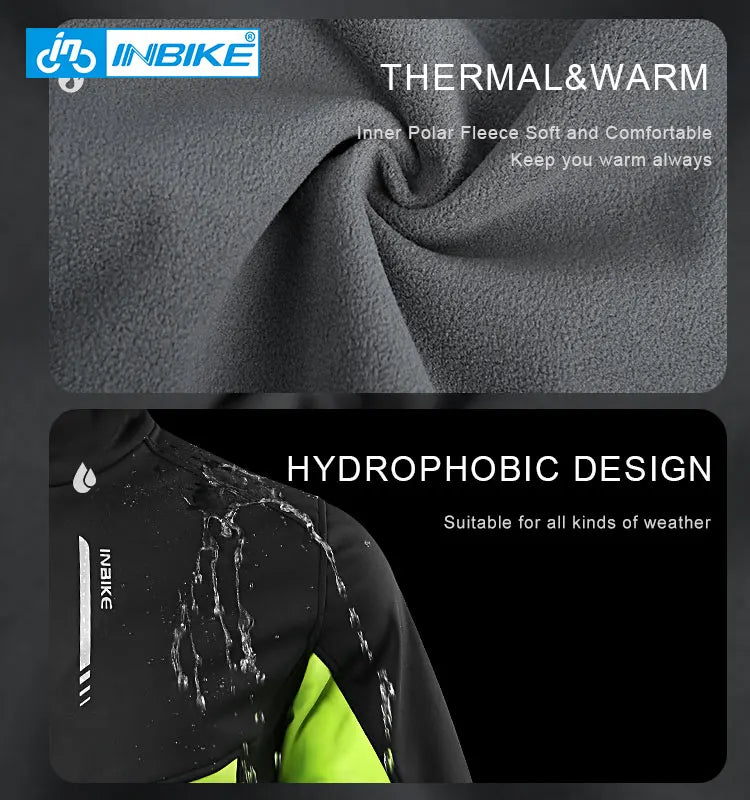 INBIKE Vinter Sykkeljakke med hette – Komfort og beskyttelse for kalde sykkeldager
