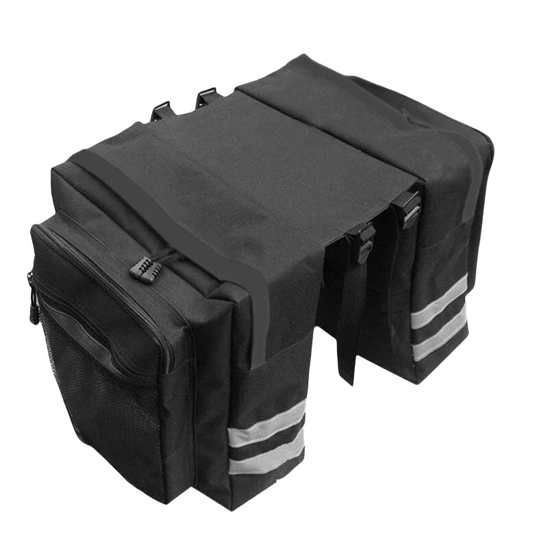 High capacity double-sided bicycle rear rack bag counter circulation and waterproof bicycle rear bag are convenient to carry