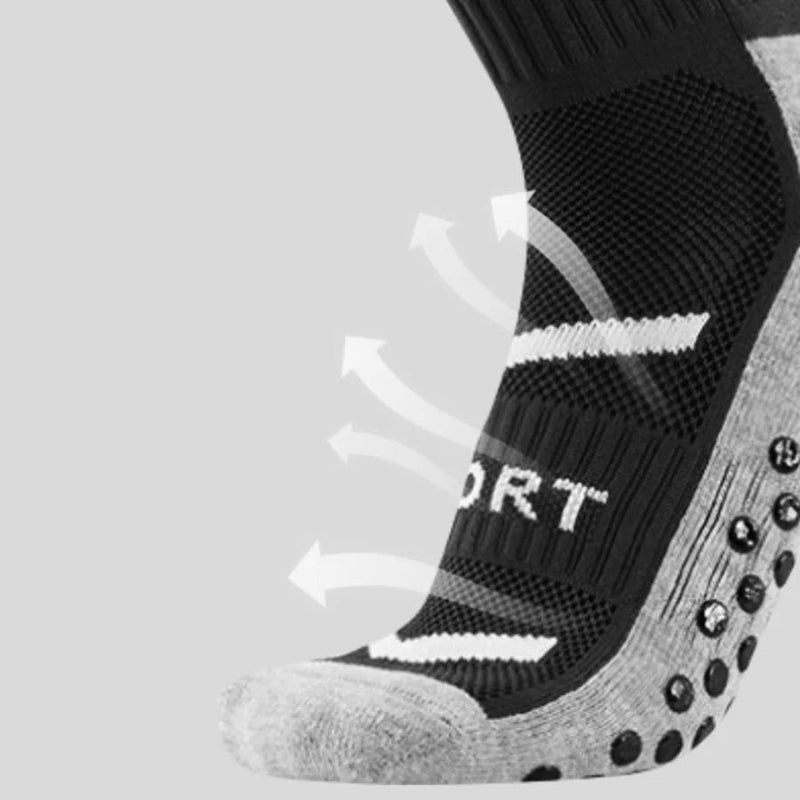 5 Par Antiskli Sportsokker – Unisex Sokker for Fotball, Basketball, Rugby og Sykling