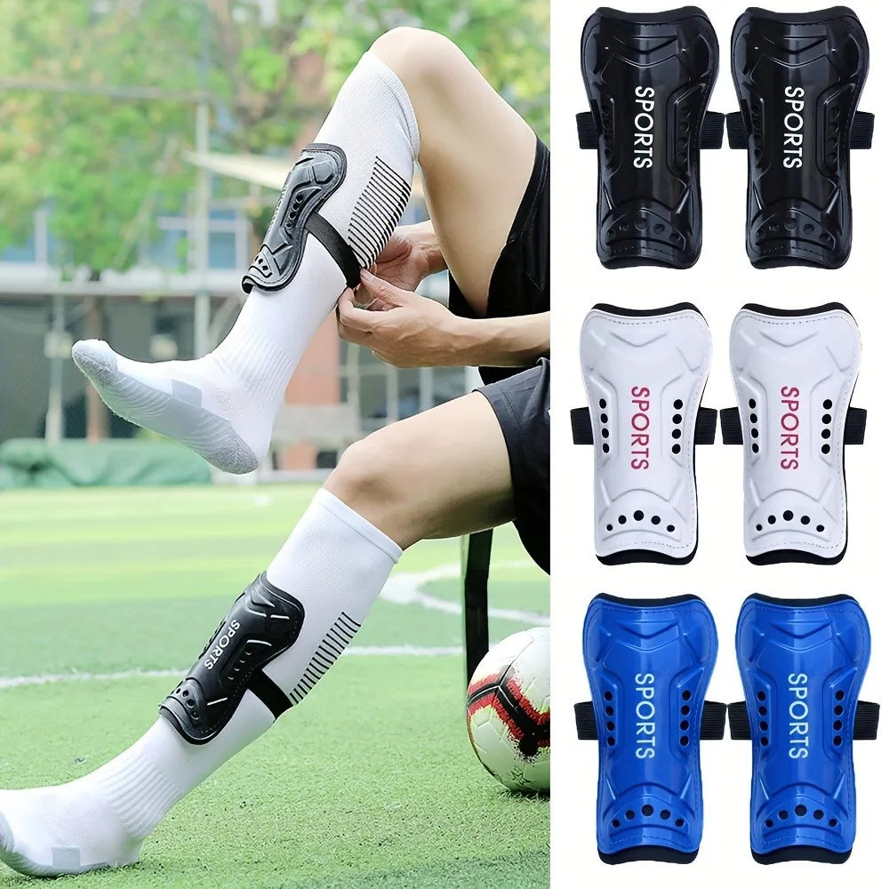 1 Par Fotball Leggbeskyttere med Støtabsorberende Leg Sleeves – Barn og Ungdom