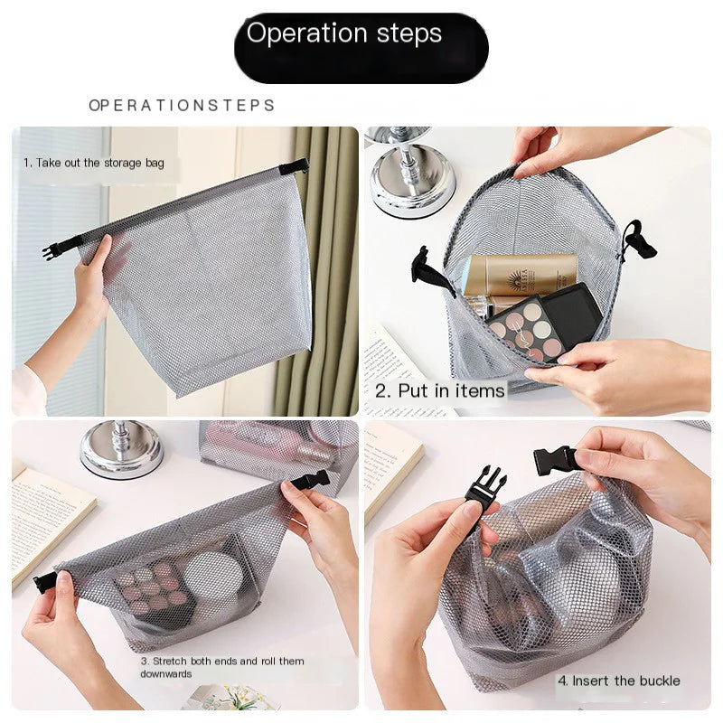 Vanntett Oppbevaringspose med Snøring – Stor kapasitet | For trening, svømming og utendørs bruk