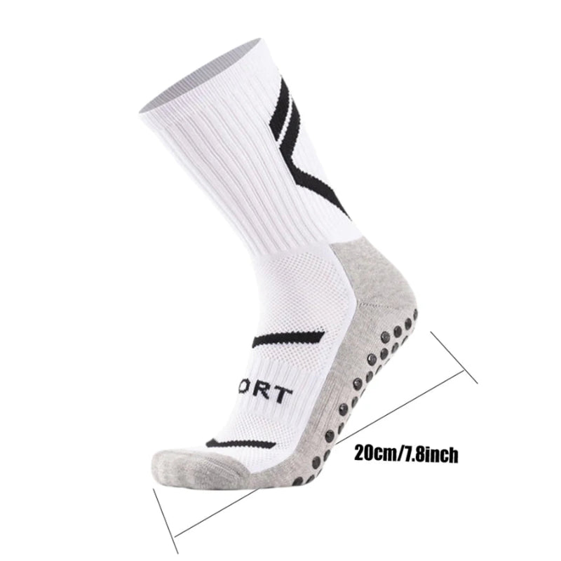 5 Par Antiskli Sportsokker – Unisex Sokker for Fotball, Basketball, Rugby og Sykling