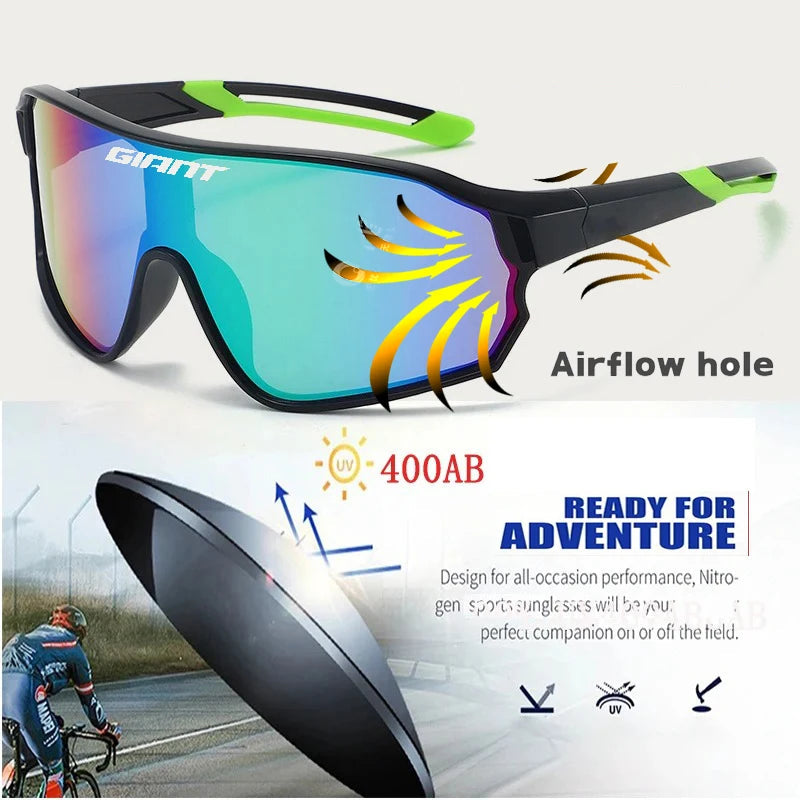 GIANT Sykkelbriller – UV400 REVO Linser med HD-klarhet og Antidugg