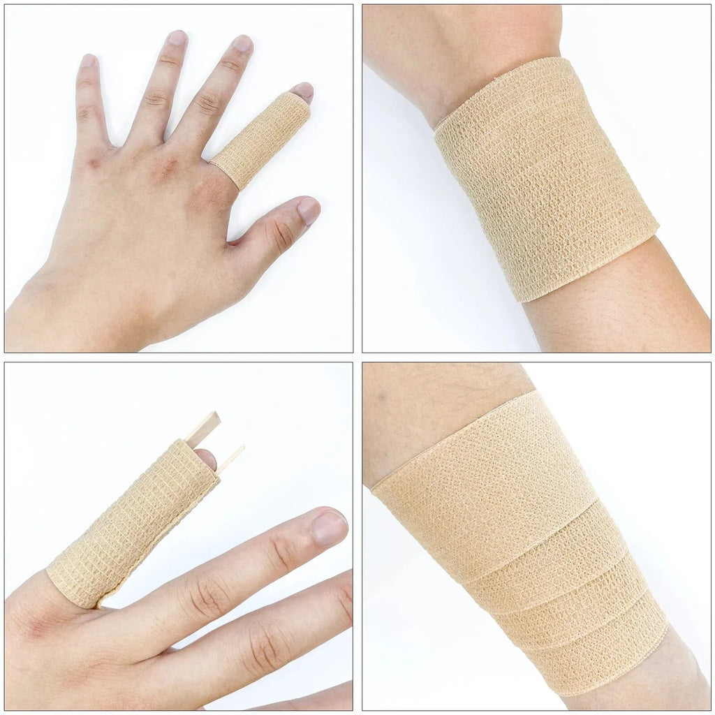 Selvklebende Elastisk Bandasje – 1 Rull (2.5–10 cm x 4.8 m) for Sport og Støtte