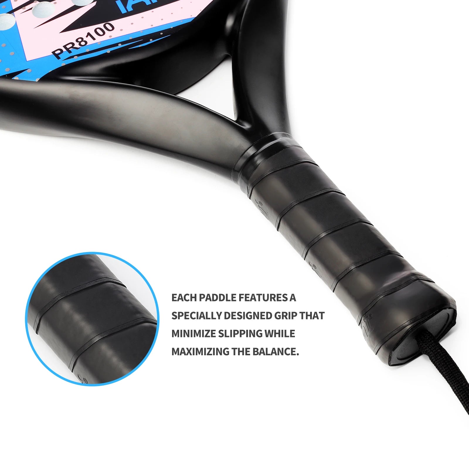 Padelracket med Karbonfiber og EVA Memory Flex – Lett og Responsiv