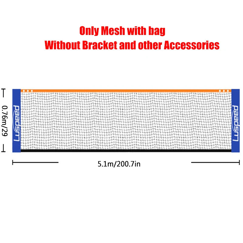 Profesjonelt Badmintonnett – Sammenleggbart og bærbart | 4 størrelser for innendørs og utendørs sport