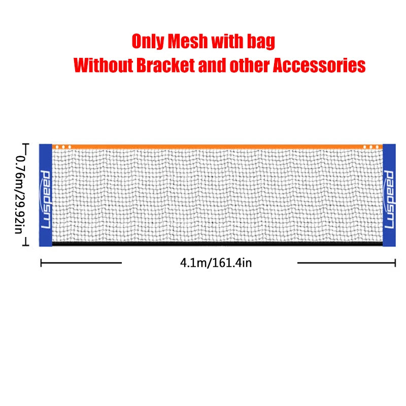 Profesjonelt Badmintonnett – Sammenleggbart og bærbart | 4 størrelser for innendørs og utendørs sport