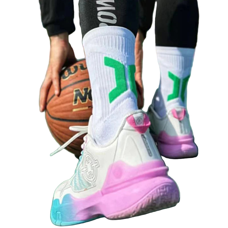 1–3 Par Profesjonelle Sportsokker for Menn – Tykk Tåbunn og Pustende Komfort