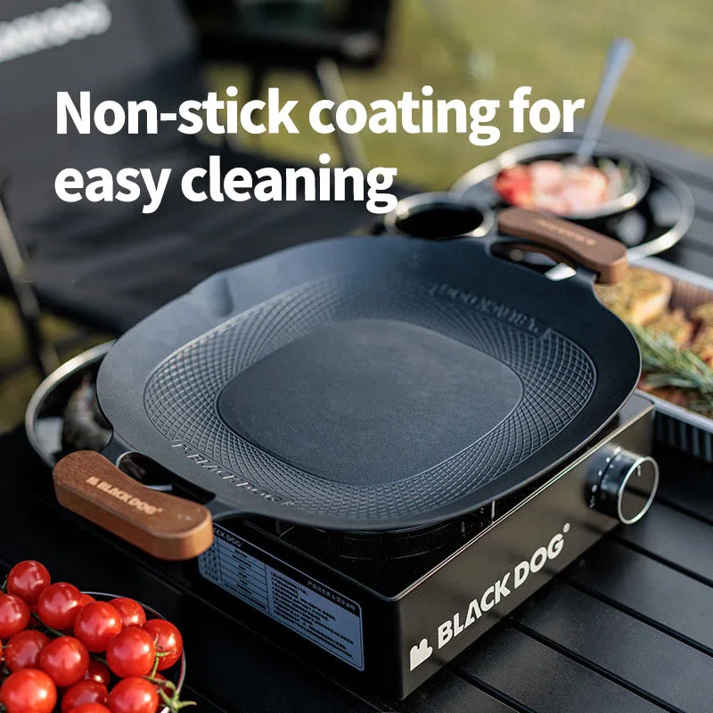 Black Dog Camping Grillbrett – Slitesterk Aluminium med Non-Stick Belegg