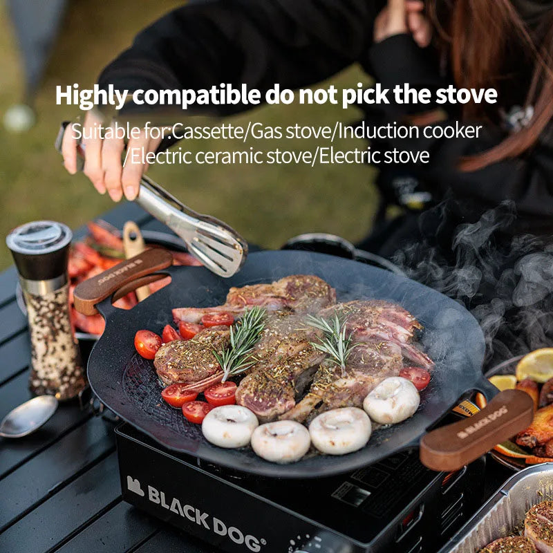 Black Dog Camping Grillbrett – Slitesterk Aluminium med Non-Stick Belegg