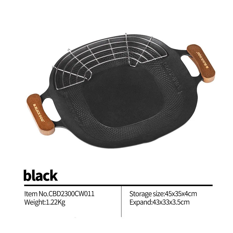Black Dog Camping Grillbrett – Slitesterk Aluminium med Non-Stick Belegg