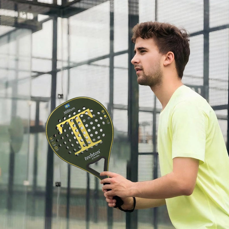 Padelracket med Karbonfiber og Myk EVA-kjerne – Lett og balansert | Perfekt for nybegynnere og fritidsspillere