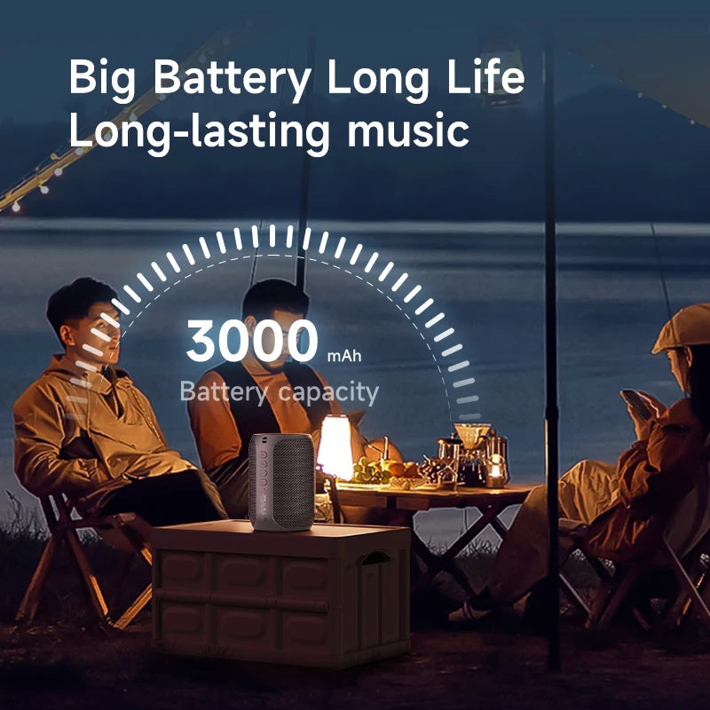 Zealot S32PRO kraftig Bluetooth-høyttaler – bass, LED-lys, vanntett og bærbar for utendørs bruk