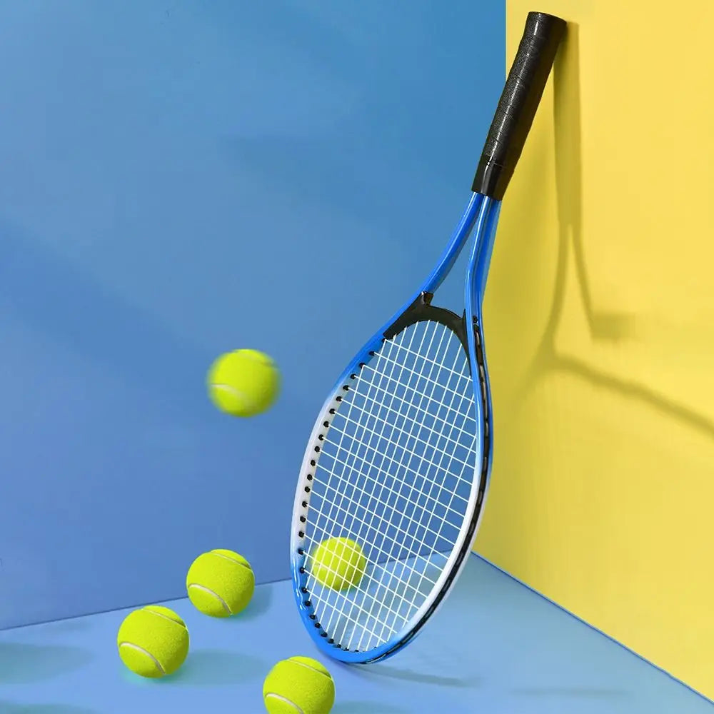 Rød og Blå Tennisracket for Barn – Treningsracket for Nybegynnere | Interaktiv og støtdempende