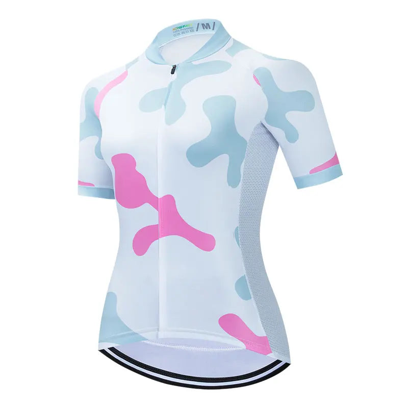 Salexo Dame Sykkelsett – Kortermet Jersey &amp; 19D Bib Shorts | Sommerkomfort for MTB og Landevei