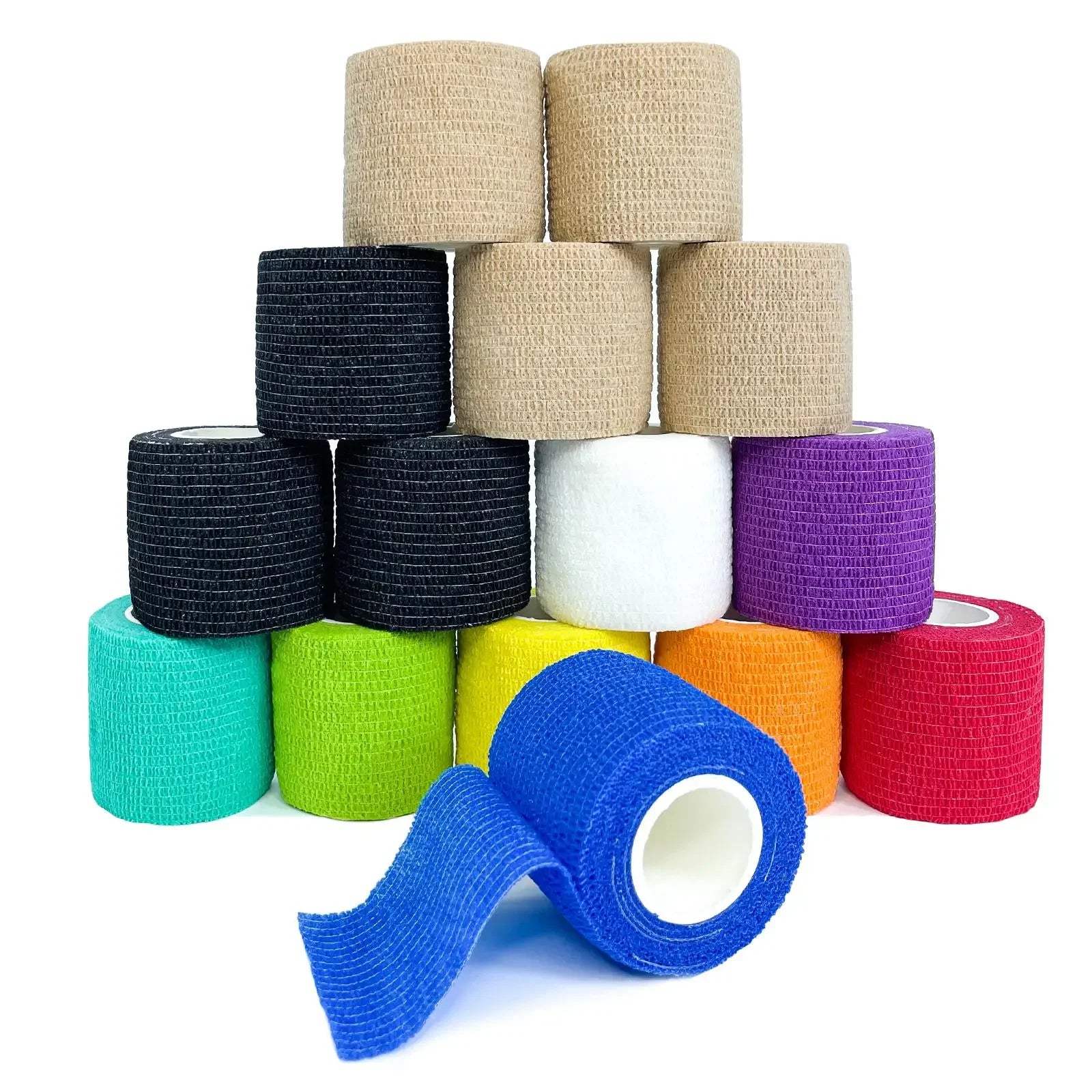 Selvklebende Elastisk Bandasje – 1 Rull (2.5–10 cm x 4.8 m) for Sport og Støtte