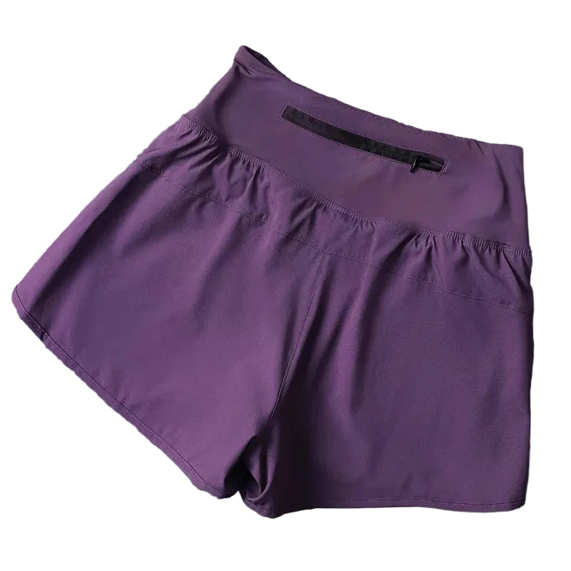 2‑i‑1 Treningsshorts for Kvinner med Lommer – Lett, Pustende og Perfekt for Aktiv Trening