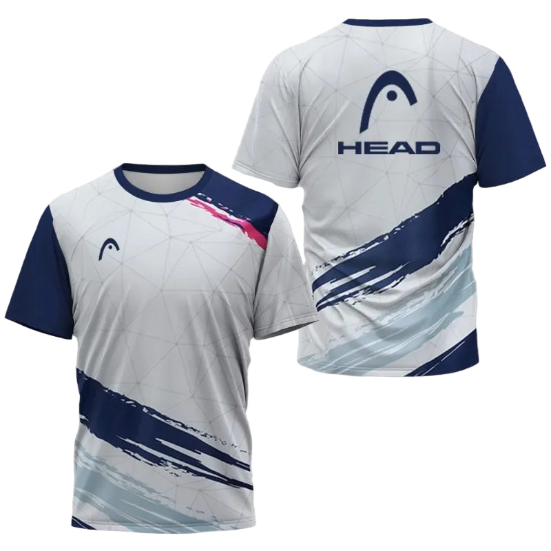 Sommerlig Sportsskjorte for Herre – Pustende og komfortabel | Allsidig T-skjorte for badminton, bordtennis og friluft