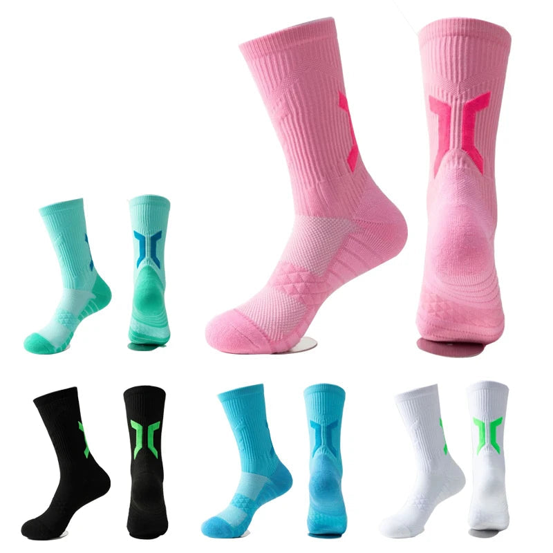 1–3 Par Profesjonelle Sportsokker for Menn – Tykk Tåbunn og Pustende Komfort