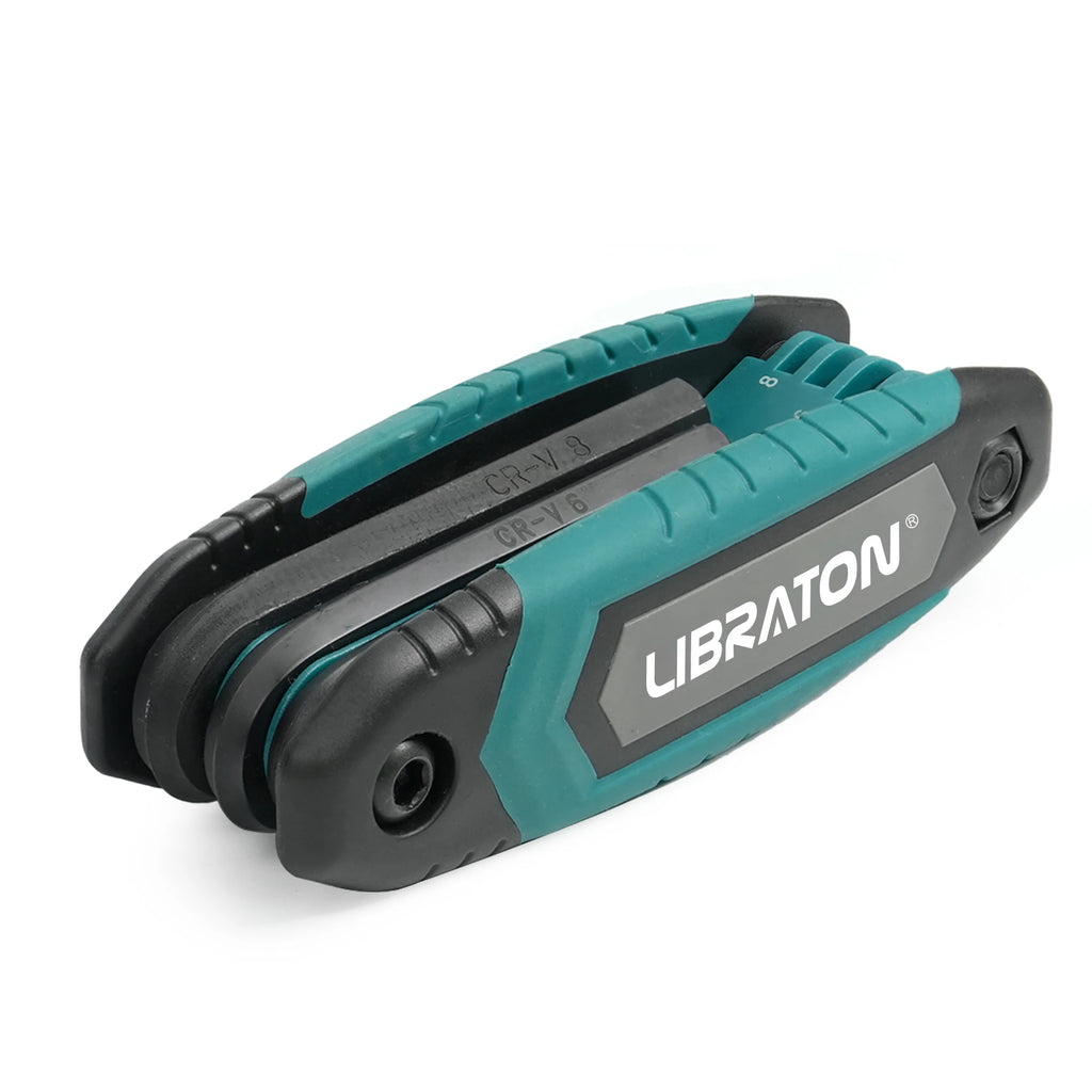 LIBRATON Unbrakosett – Metric & amp; SAE | Sammenleggbart Multiverktøy for Sekskantskruer