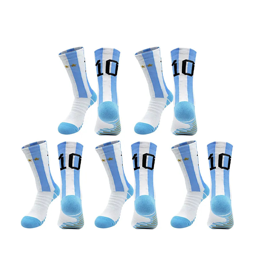 5 Par Antiskli Treningssokker – Pustende og komfortable | Unisex sokker for rugby, sykling og fotturer