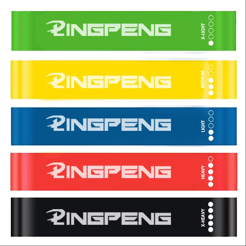 Treningsstrikker med Ulike Motstandsnivåer – Elastiske bånd for yoga, styrke og mobilitet | Allsidig treningsutstyr for hele kroppen