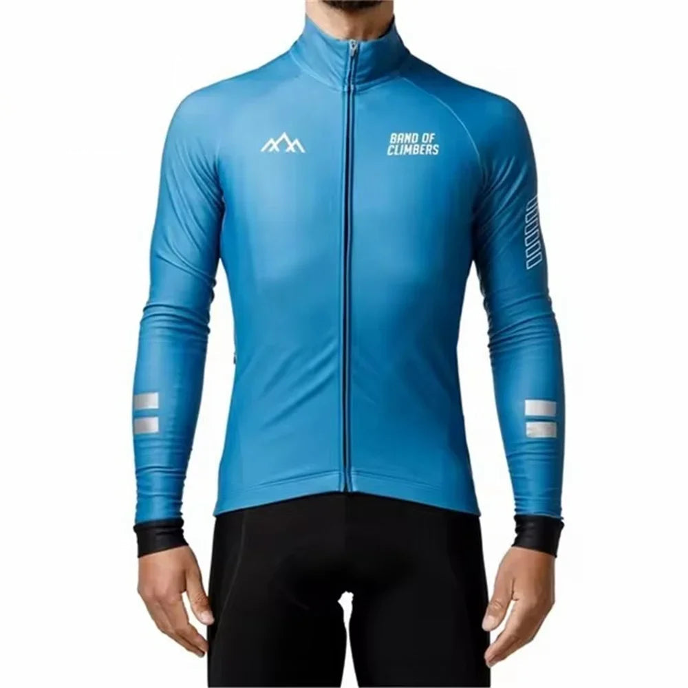 Vinterjakke med Termisk Fleece – Langermet Sykkeljakke for Menn